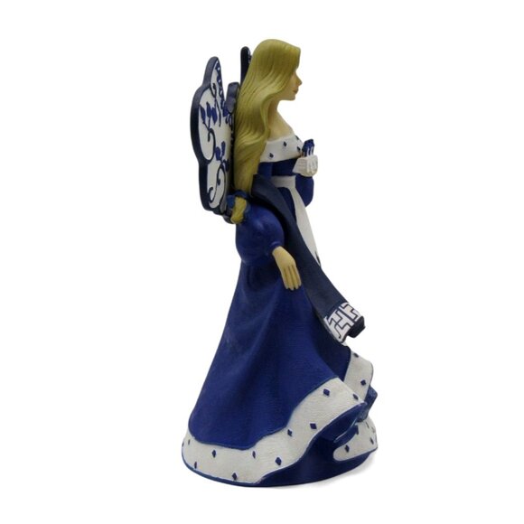 Hamilton Collection BLUE WILLOW Protection For a Peaceful Passing Angel Figurine - Picture 6 of 10